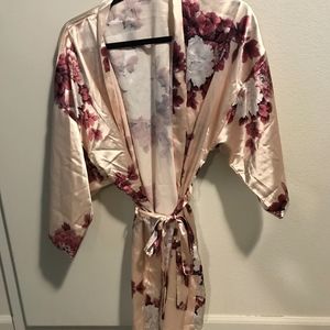 Pink, Floral Kimono